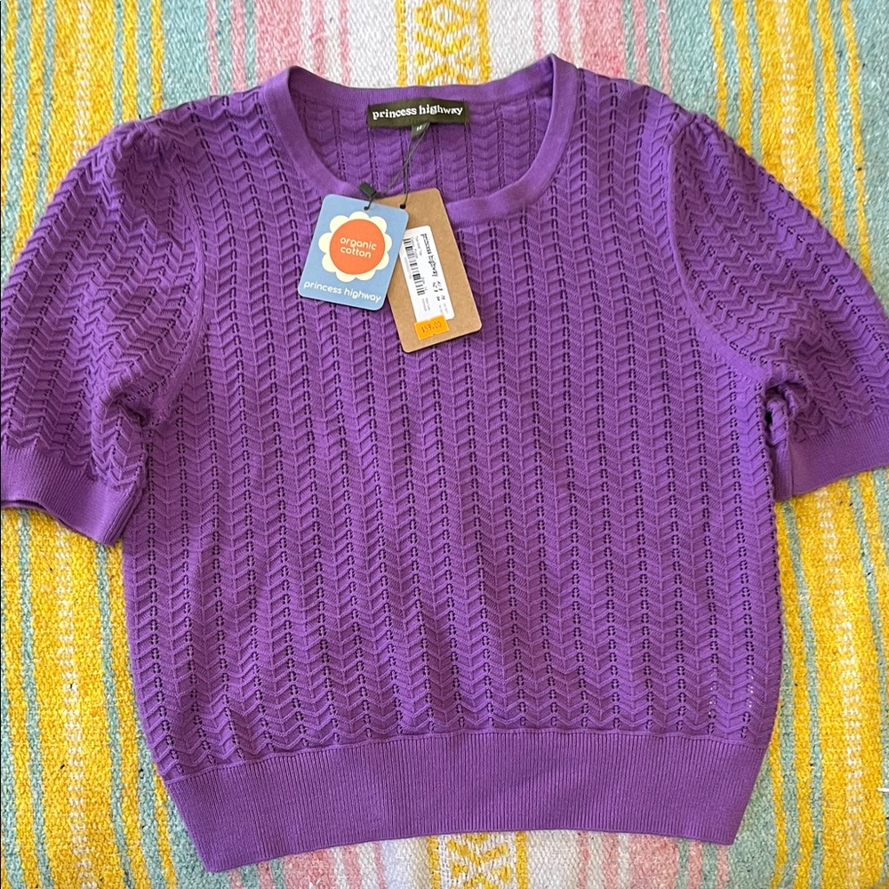 Princess Highway Vibrant Purple Crew Neck Sweater